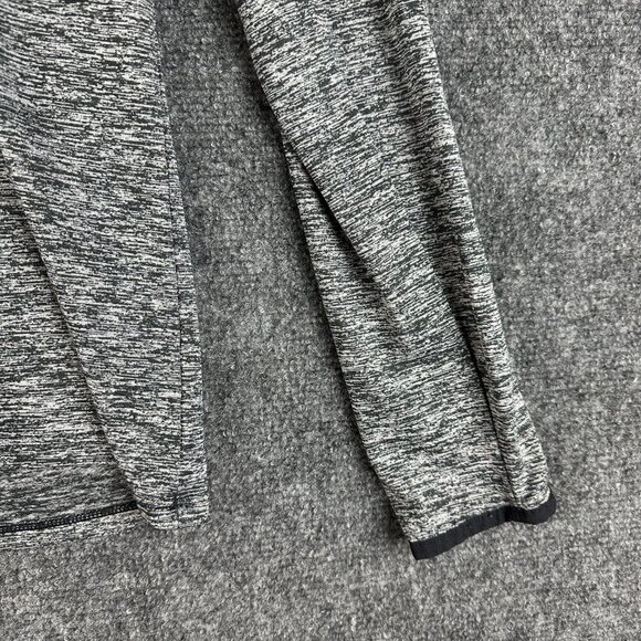 Under Armour Hoodie Womens Small Tech Long Sleeve Henley Gray V Neck Pullover - Picture 3 of 7